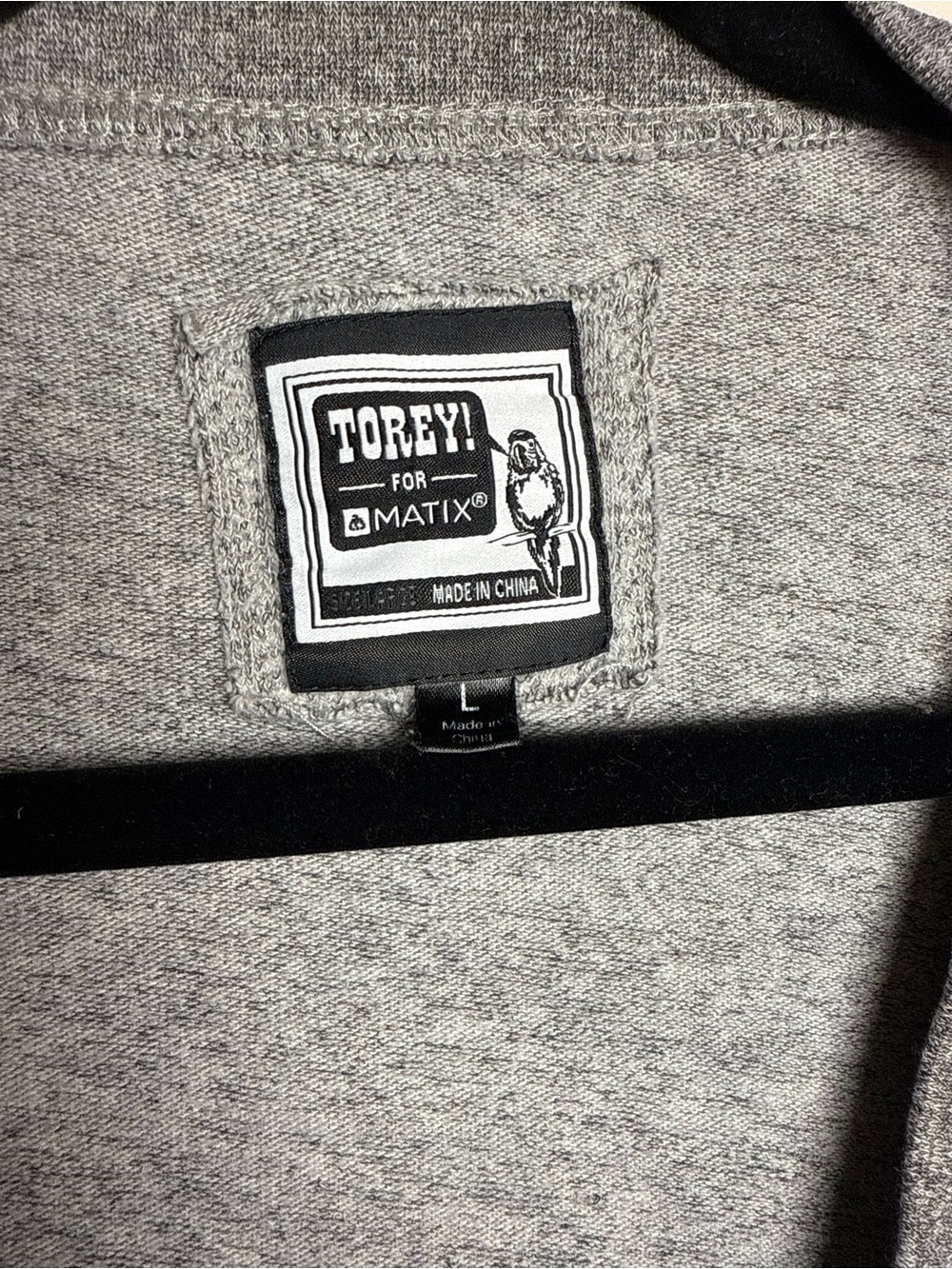 Tobey & Max Cardigan Sz Large Soft Gray Knit Button Front Cozy Layering Sweater - Picture 3 of 6